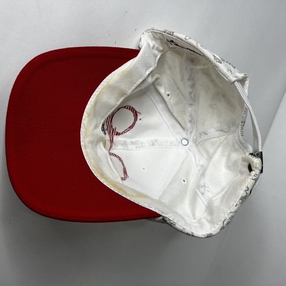 Vintage Walt Disney World Baseball Hat Cap White Red Adjustable - Picture 8 of 9